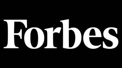 Forbes logo, the publication that featured Kaitlyn Spinney in its solopreneur survey story